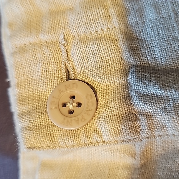 ISLAND COMPANY Bermuda style smens linen shorts size 32 - Picture 6 of 6